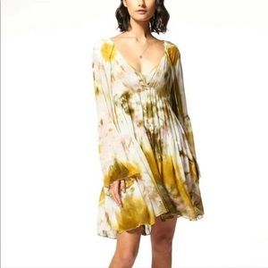 Young Fabulous & Broke YFB Rosa Mini Dress Green Tie Dye